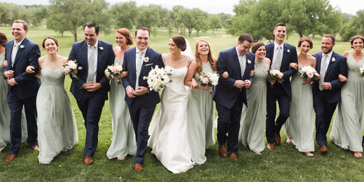Picture Perfect Groomsmen Ties That Match Bridesmaid Dresses