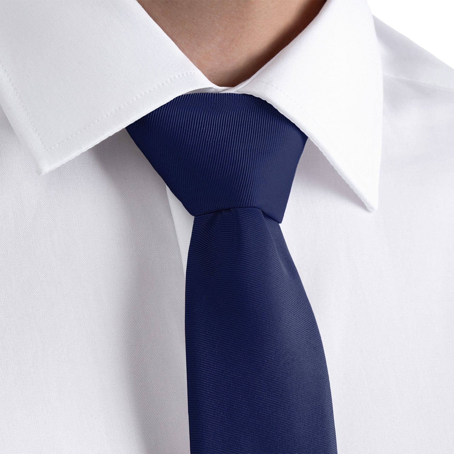 Solid KT Navy Necktie - Dress Shirt - Knotty Tie Co.