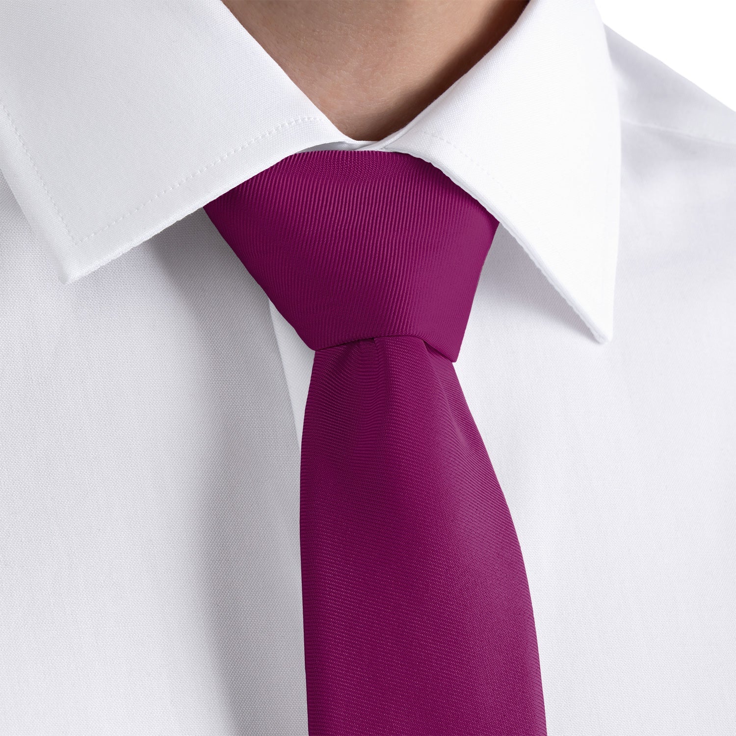 Solid KT Plum Necktie - Dress Shirt - Knotty Tie Co.